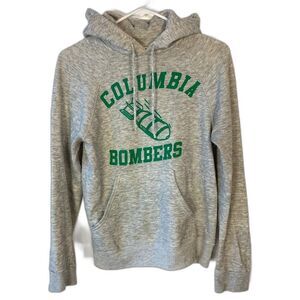 Vintage 80s Retro Columbia Bombers High School Mascot Hoodie Size S